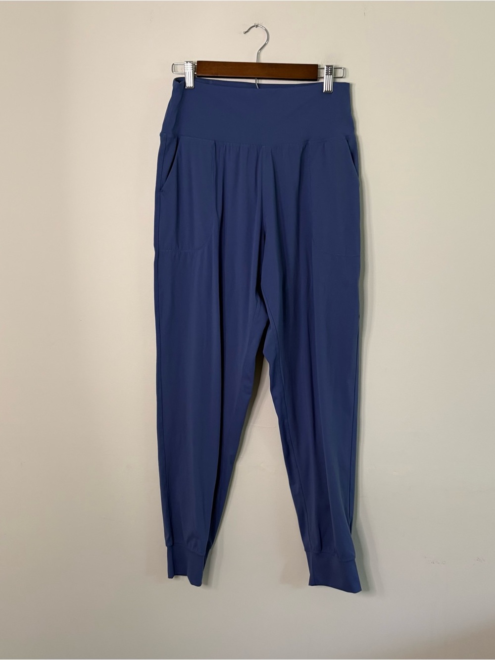 OALKA Women’s Large Leggings Steel Blue Jogger Comfortable Yoga Gym Leisure W7